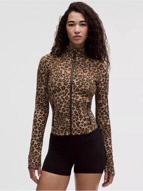 Lululemon Define Cropped Jacket Nulu | True Leopard Multi | 4 | NWT